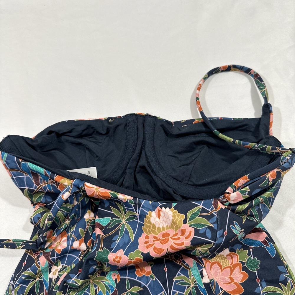 NEW $245 Onia [ XS ] Chelsea One Piece Swimsuit in Navy Multi Jungle Mosaic 7062 - Picture 15 of 16